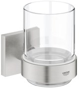 GROHE 41097DC0 - START CUBE pohár tartóval, nemesacél