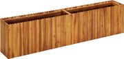 vidaXL tömör akácfa kerti magaságyás 200 x 30 x 50 cm
