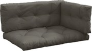 Outsunny 3 Fős Palettás Párna 120cm x 80cm x 12cm Padló Párna UV Védelemmel Kertbe, Erkélyre Sötétszürke | Aosom