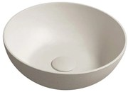 Sapho - FORMIGO pulton elhelyezhető mosdó, Ø 39 cm, beton/homokszínű