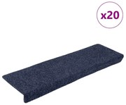 20 db öntapadós lépcsőszőnyeg 65 x 21 x 4 cm antracit téglalap alakú széllel
