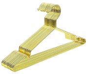 Krómozott vállfák 20 db, 42 x 21 x 0,3 cm, arany