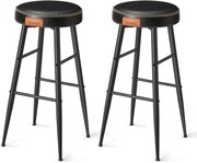 Bárszék szett EKHO 2db – fekete műbőr