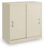 SimpleOffice alacsony szekrény 80 x 40 x 80 cm, nyír