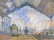 Reprodukció The Gare St. Lazare (1877), Claude Monet