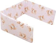 Rácsvédő kiságyba New Baby Love Teddy Bear pink