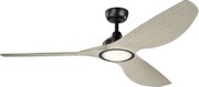 Kichler modern mennyezeti ventilátor imari fekete könnyű dió elsklf-imari-65-sbk