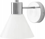 Ikea Flugbo Fali lámpa, vezetékes telepítés, nikkelezett/üveg