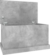 vidaXL betonszürke szerelt fa tárolóláda 70x40x38 cm