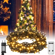 Karácsonyfai Fények Kültéri Beltéri Meleg Fehér 300 Led 3X3M