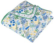 Zöld-kék steppelt ágytakaró 220x230 cm Tilly Floral – Catherine Lansfield