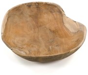Dekoratív fa tál DIVERO 30 x 30 x 8 cm