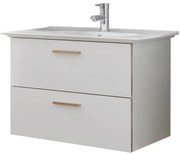 Fehér kerámia mosdókagyló csaptelep nélkül 80x47 cm Set 931 - Pelipal