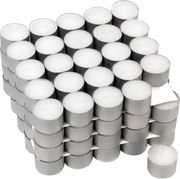 Fehér teamécses gyertya illatmentes 100 db 8 óra ég