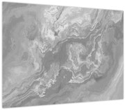 Üveg kép - Márvány fekete-fehérben (70x50 cm)