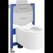 Mexen beépíthető Felix XS-U WC váz WC csészével Sofia, Fehér - 6853354XX00