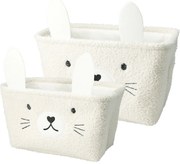 Hatu Gyerek tároló kosarak szett Nyuszi, 2 db ,krém