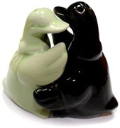 Só és Borstartó - Ölelő kacsák - Fekete és Zöld