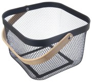 Fémhuzalos fém tárolókosár 24,5x24,5x30 cm Radka – Orion