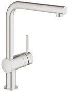 Mosogató csaptelep GROHE Minta kihúzható zuhannyal supersteel 32168DC0