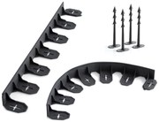 PROSPERPLAST Láthatatlan járdaszegély BORDER 0645 fekete 480cm