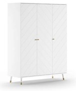 Fehér gyerek ruhásszekrény 150x200 cm BILLY – Vipack