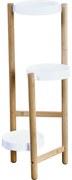 Kesper 17275 Bambusz virágállvány 28 x 34 x 70 cm, 3 emelet