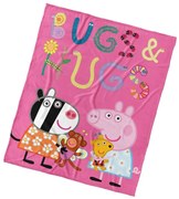 Carbotex Gyermek takaró Pepina és Zoe malackák plüssállatokkal, 110 x 140 cm