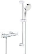 Grohe Grohtherm 800 Cosmopolitan - Zuhanygarnitúra fali termosztáttal, 2 fúvóka, króm 34768000