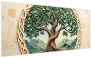 Kép – Fonott életfa (120x50 cm)