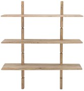 Natúr színű mangófa fali könyvespolc 96x110,5 cm Millian – Bloomingville