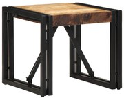 tömör nyers mangófa dohányzóasztal 40x40x35 cm