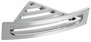 GEDY CP80 sarok polc zuhanyzóhoz, rúddal, 23 x 7,5x 23 cm, ívelt, ezüst