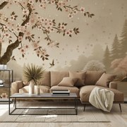 Fotótapéta - Cseresznyevirág a folyónál (147x102 cm)