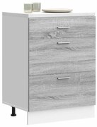 “Lyon” konyhai alapszekrény szürke Sonoma szekrény