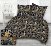 Palmarine Gold pamut ágyneműhuzat TiaHome - 1x Párna 90x70cm, 1x Paplan 140x200cm