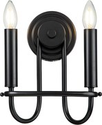 Kichler Capitol Hill KL-CAPITOL-HILL2-BLK Fali lámpa 2x40 W/E14