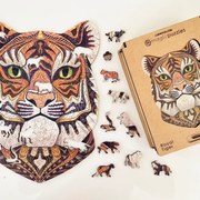 Felséges tigris fa puzzle