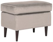 Ron bársony puff bézs