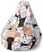 Pear babzsák arányos állatkák - gyerek, színes