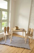 Bunny Two Chair Set - - Brown gyerekasztal és 2 szék szett