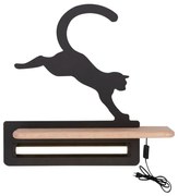 LED gyerekszoba falilámpa polccal JUMPING CAT LED/5W/230V