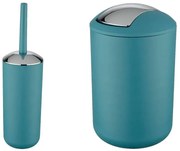 Petróleumkék műanyag fürdőszobai kiegészítő szett Brasil – Wenko