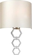 Elstead glamour modern fali lámpa clark bézs króm elsclark-medium-pc
