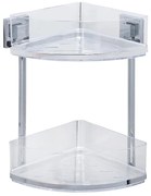 WENKO 22690100-Sarokpolc VACUUM-LOC QUADRO ED 28x32,5 cm ezüst/fényes króm