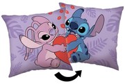 Fleece gyerek párna 40x40 cm Lilo and Stitch "Kiss" – Jerry Fabrics