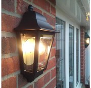 Elstead DECO-LANE7-BLACK -Kültéri fali lámpa DECO LANE 1xE27/60W/230V IP44