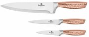 Berlinger Haus rozsdamentes acél 3 részes késkészlet Metallic Line Rose Gold Edition