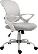 Vinsetto Ergonomikus Irodai Szék, Hálós Asztali Szék, Állítható Forgószék, Számítógépes Szék, Szürke | Aosom
