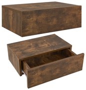 Juskys 2 db függő éjjeliszekrény szett natúr kivitelben